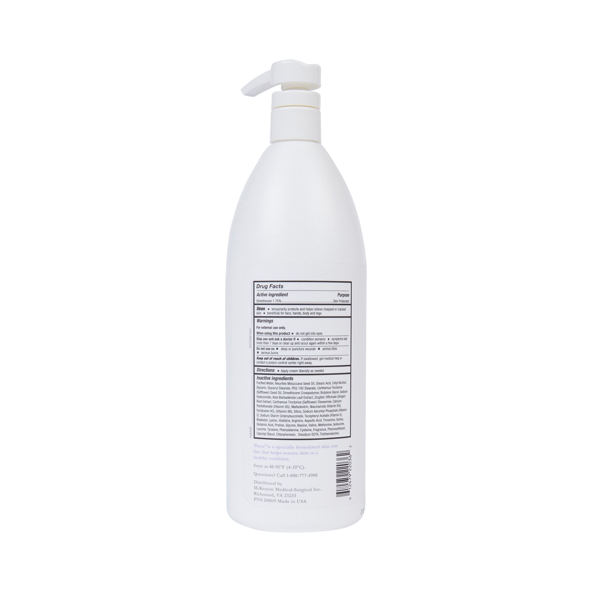 McKesson Thera® Moisturizing Cream Pump, 32-ounce pump bottle 53-CRM32