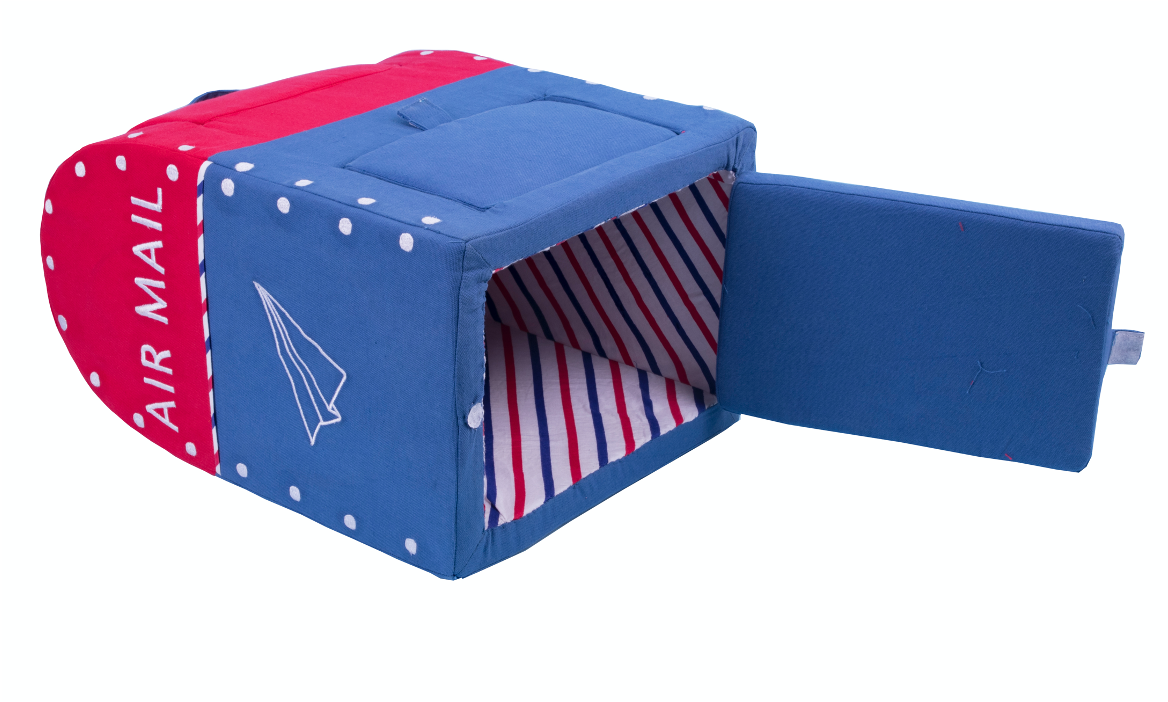 Plush "Air Mail" Post Box — Soft Toddler Post Office Play Toy