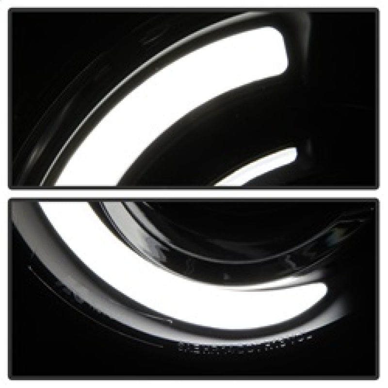 SPYDER xTune 15-17 Jeep Renegade Light Bar DRL Projector Headlights -Black (PRO-JH-JREN-LBDRL-BK) 9039720
