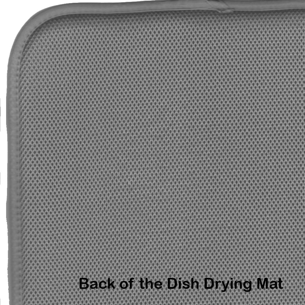 Corn Ironwork Fence Dish Drying Mat Absorbent Dish Drying Mat Pad for Kitchen Counter Dish Drainer Mat for Countertop, 14 x 21", Multicolor