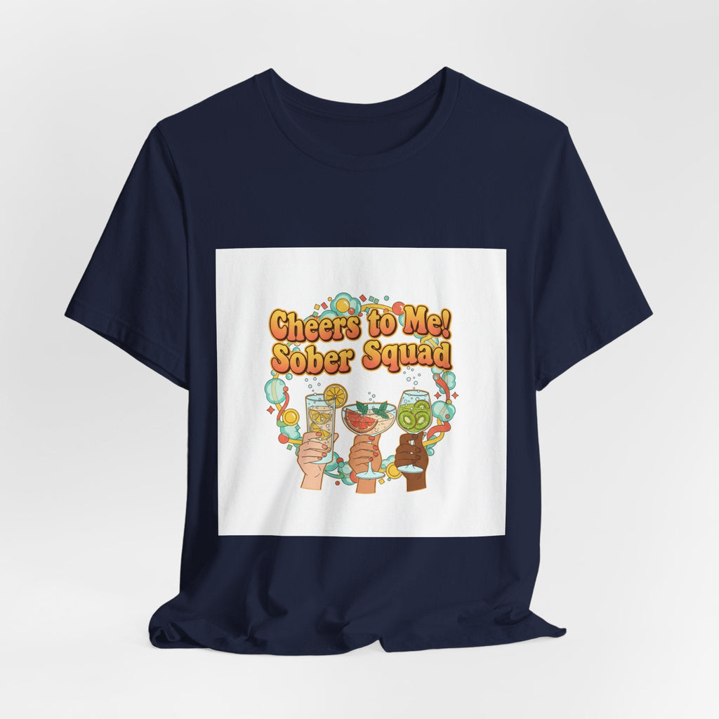 Cheers to Me Sober Squad Tee | Dry January Shirt, Sober Curious Mocktail
