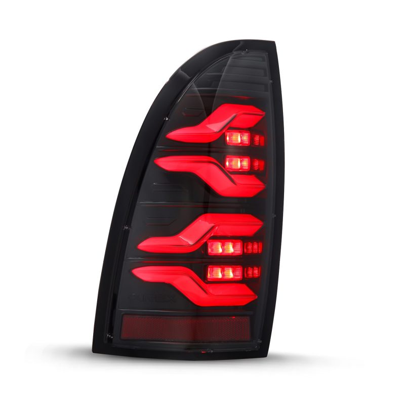 AlphaRex 05-15 Toyota Tacoma LUXX LED Taillights Alpha Blk w/Activ Light/Seq Signal 680050 *Discontinued
