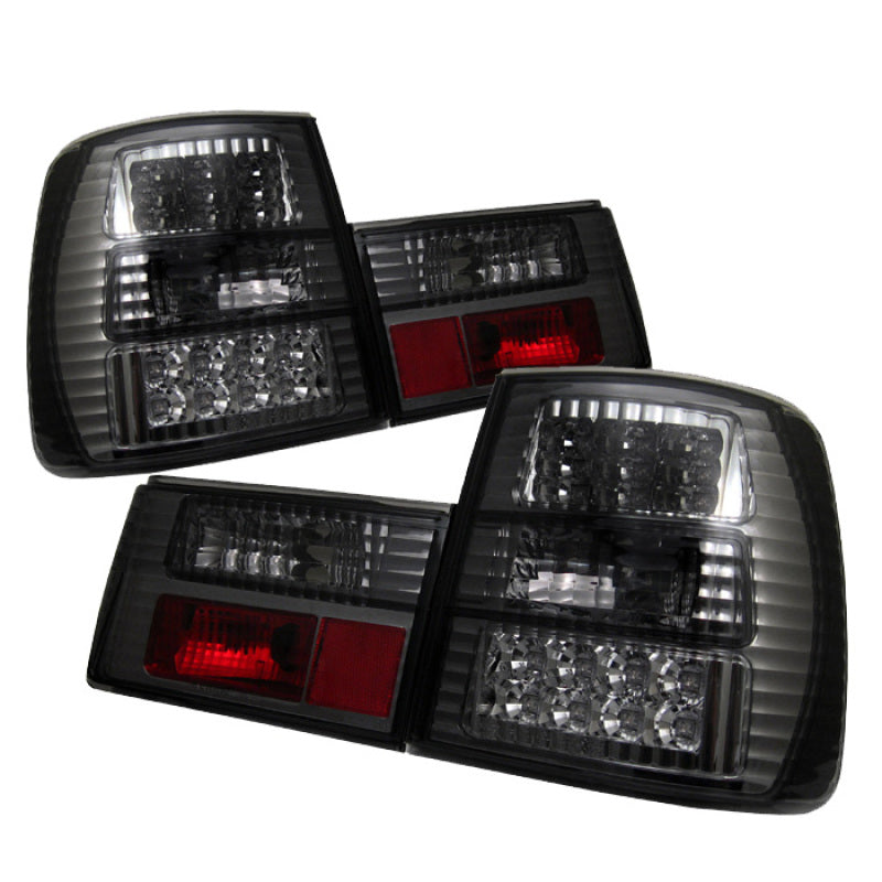 SPYDER BMW E34 5-Series 88-95 LED Tail Lights Smoke ALT-YD-BE3488-LED-SM 5000484