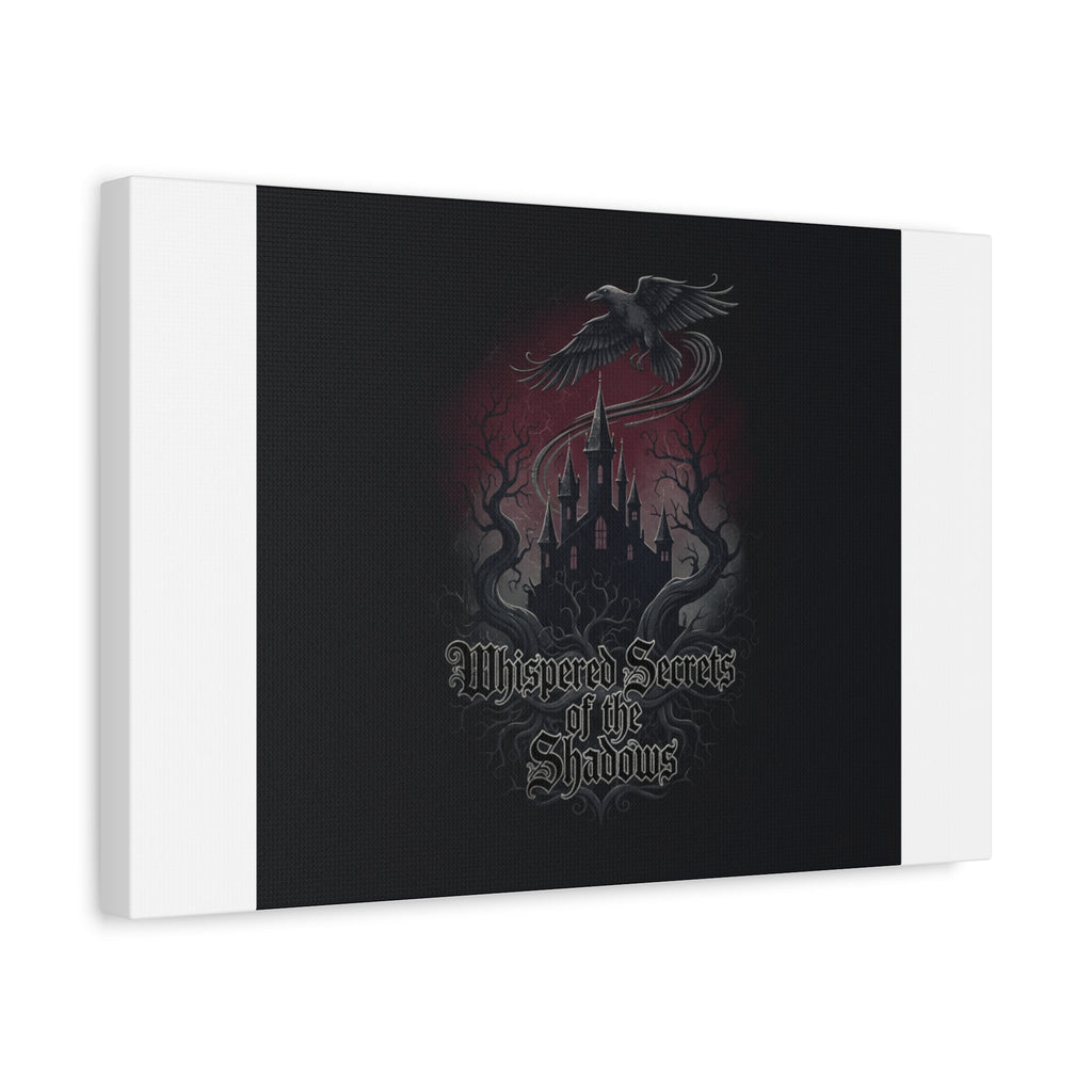 Whispered Secrets of the Shadows Castle Wall Art, Matte Canvas | Gothic Medieval Decor
