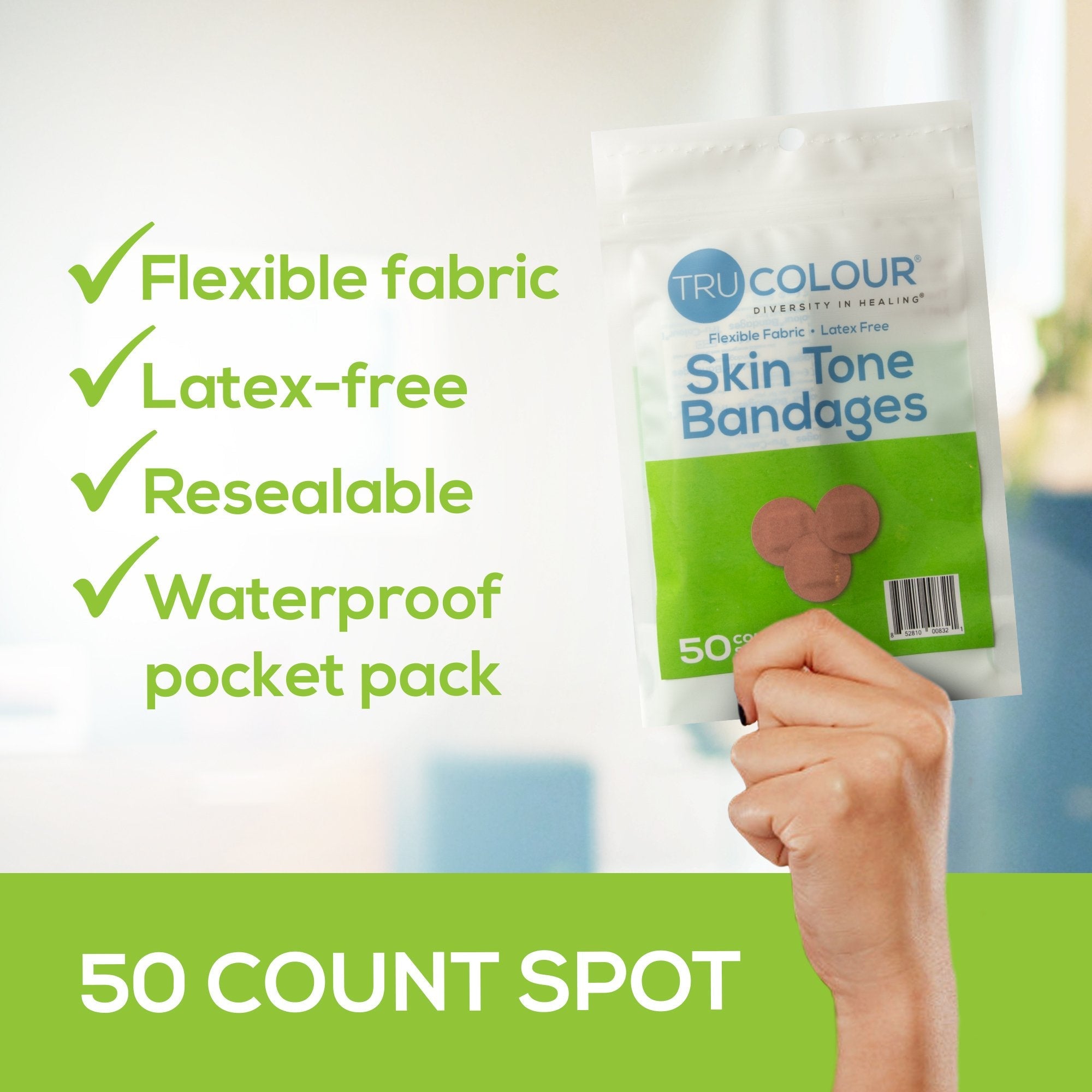 TruColour® Olive Adhesive Strip, Spot TCB-GDOT