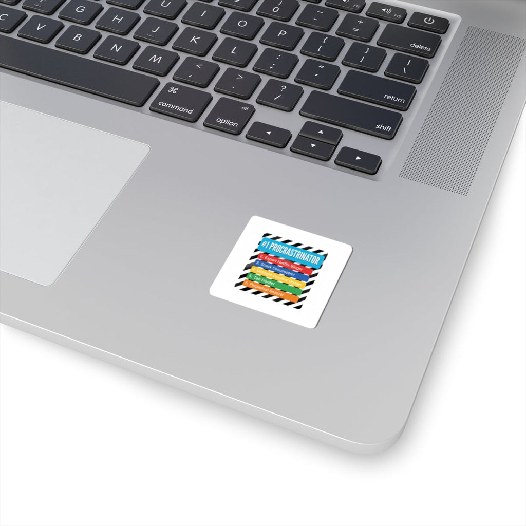 #1 Procrastinator Kiss-Cut Stickers | Top-List Ranking, Infographic Humor