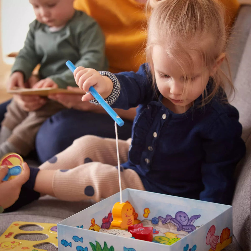 HABA My Very First Games - Here Fishy Fishy! Magnetic Fishing Game Ages 2+ Made in Germany Toddler Games, Learning Toys, Preschool Toys