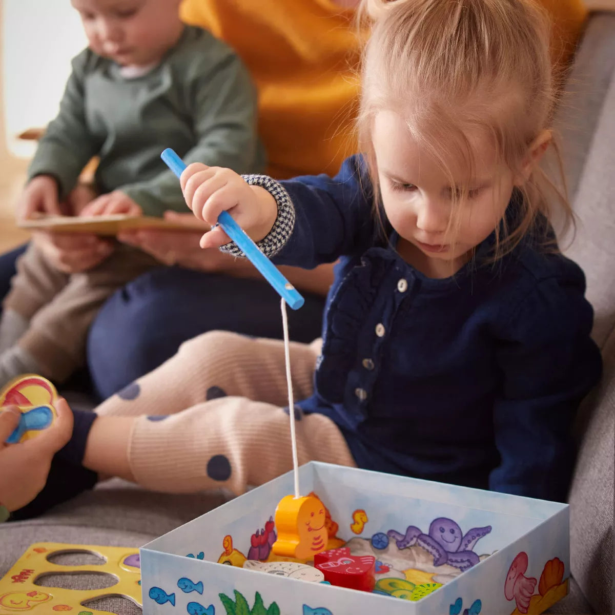 HABA My Very First Games - Here Fishy Fishy! Magnetic Fishing Game Ages 2+ Made in Germany Toddler Games, Learning Toys, Preschool Toys
