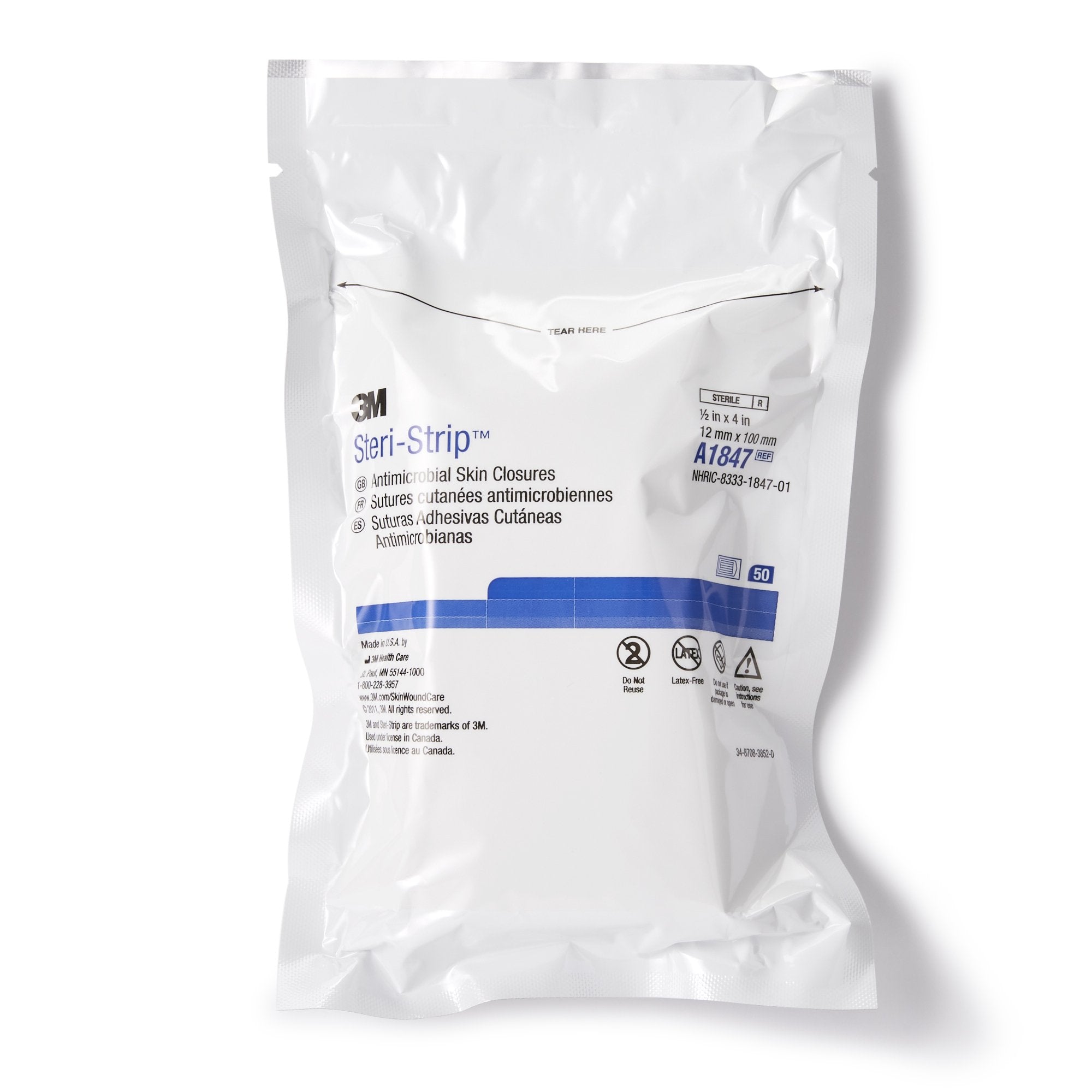 3M™ Steri-Strip™ Antimicrobial Skin Closure Strip A1847