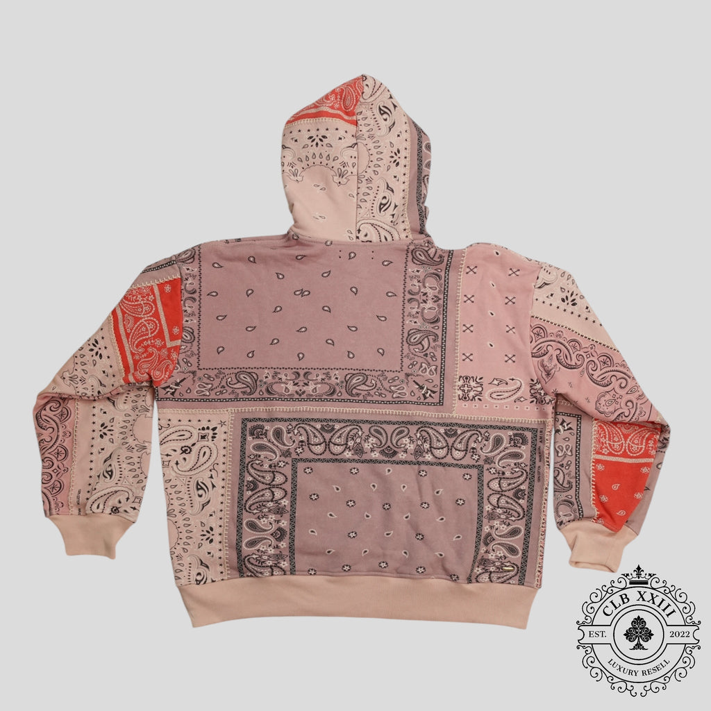 Amiri Reconstruct Bandana Hoodie in Purple