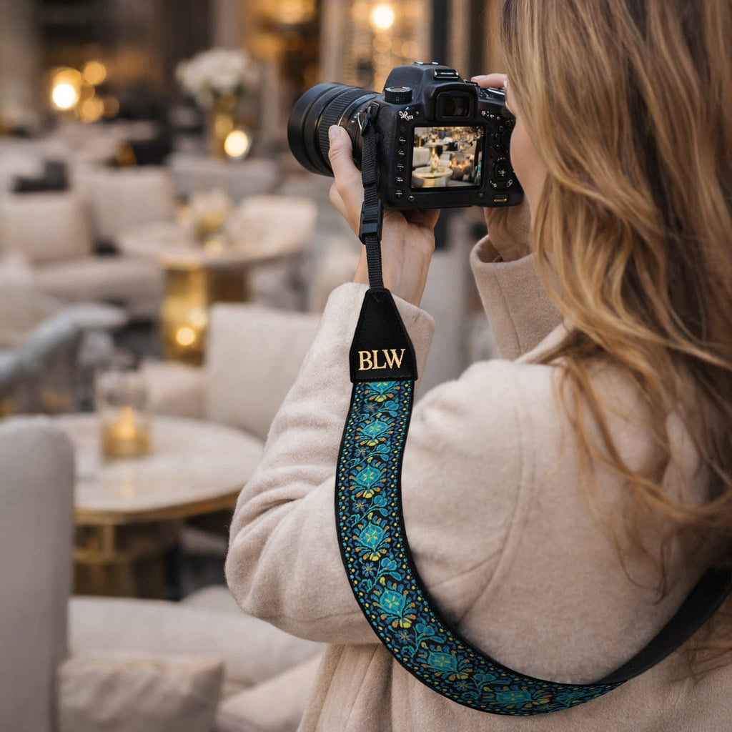 Custom Embroidered Camera Strap – Personalized DSLR Strap