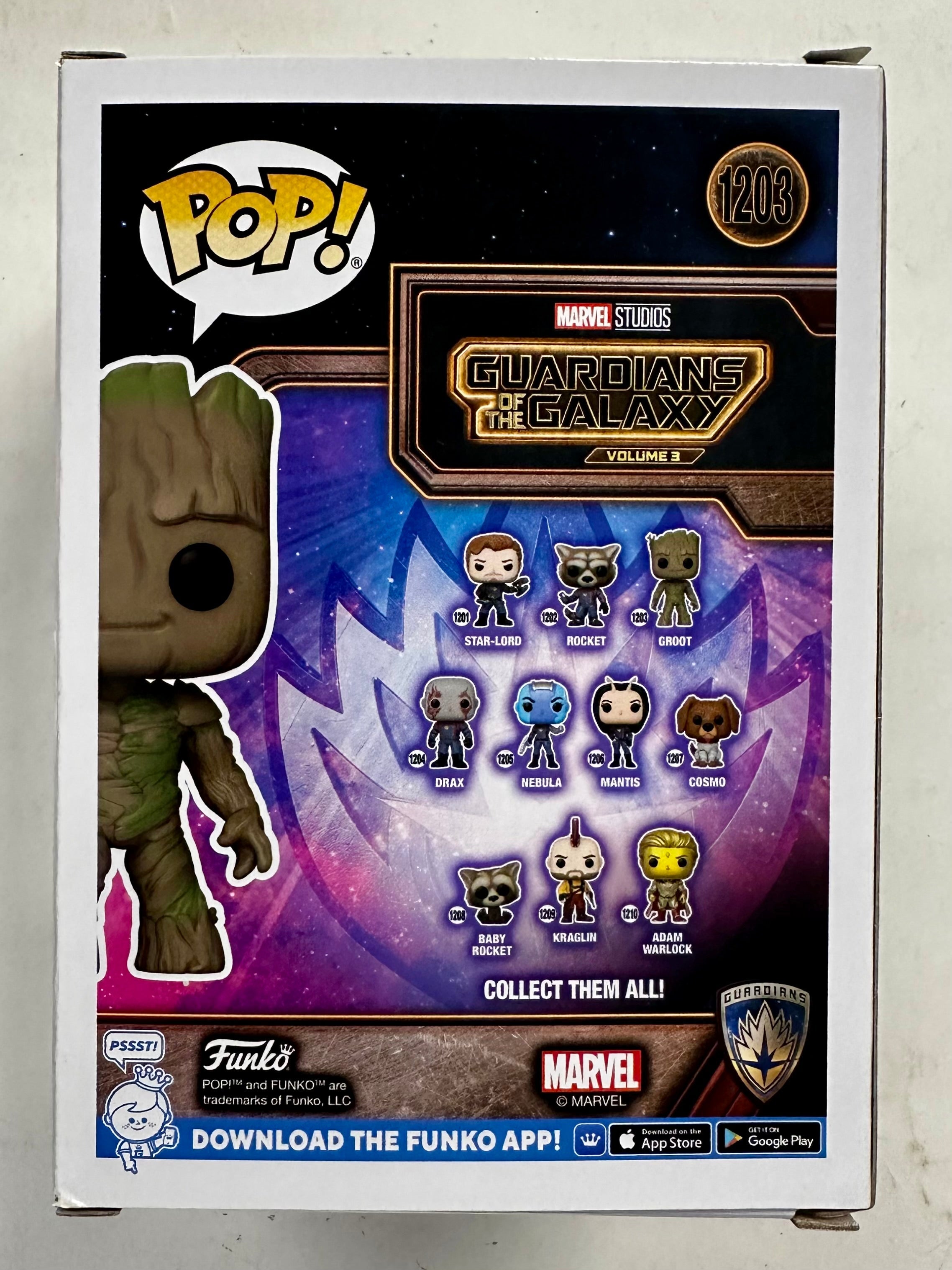 Director James Gunn Signed Funko Pop! Marvel #1203 Groot Guardians Of The Galaxy Vol. 3 GOTG 2023 With JSA COA