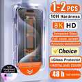 8K HD Tempered Glass Screen Protector For IPhone.