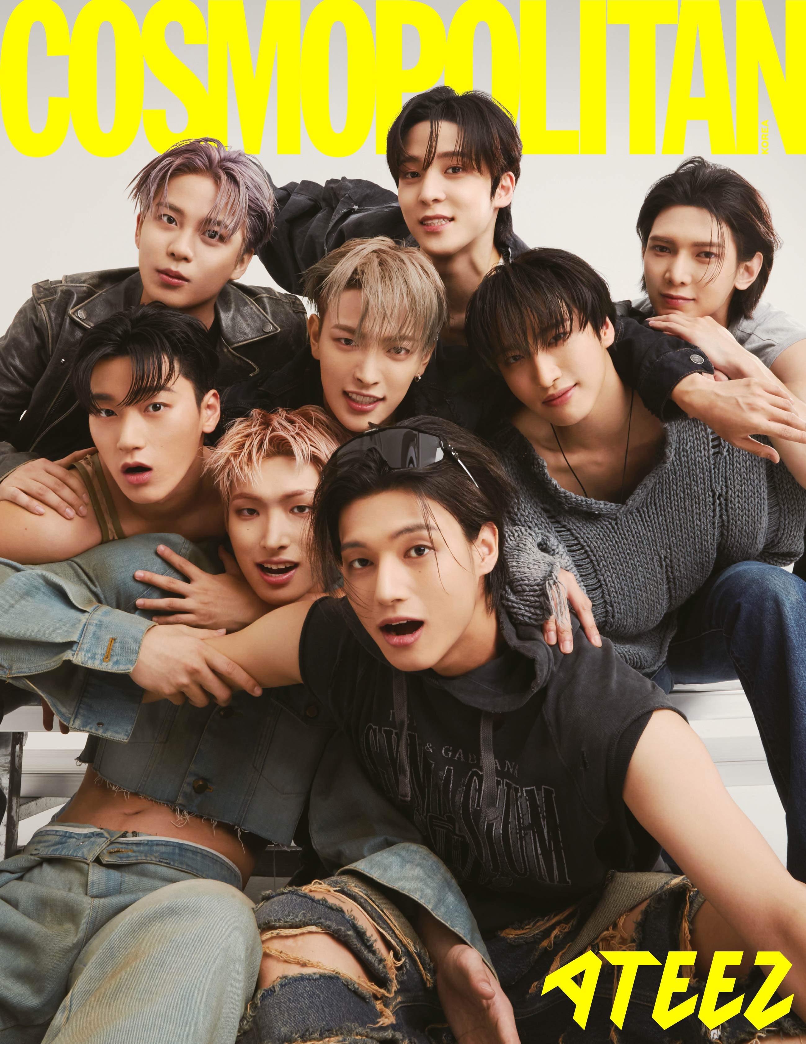 ATEEZ On Cosmopolitan Magazine Cover (Aug 2023 Issue)