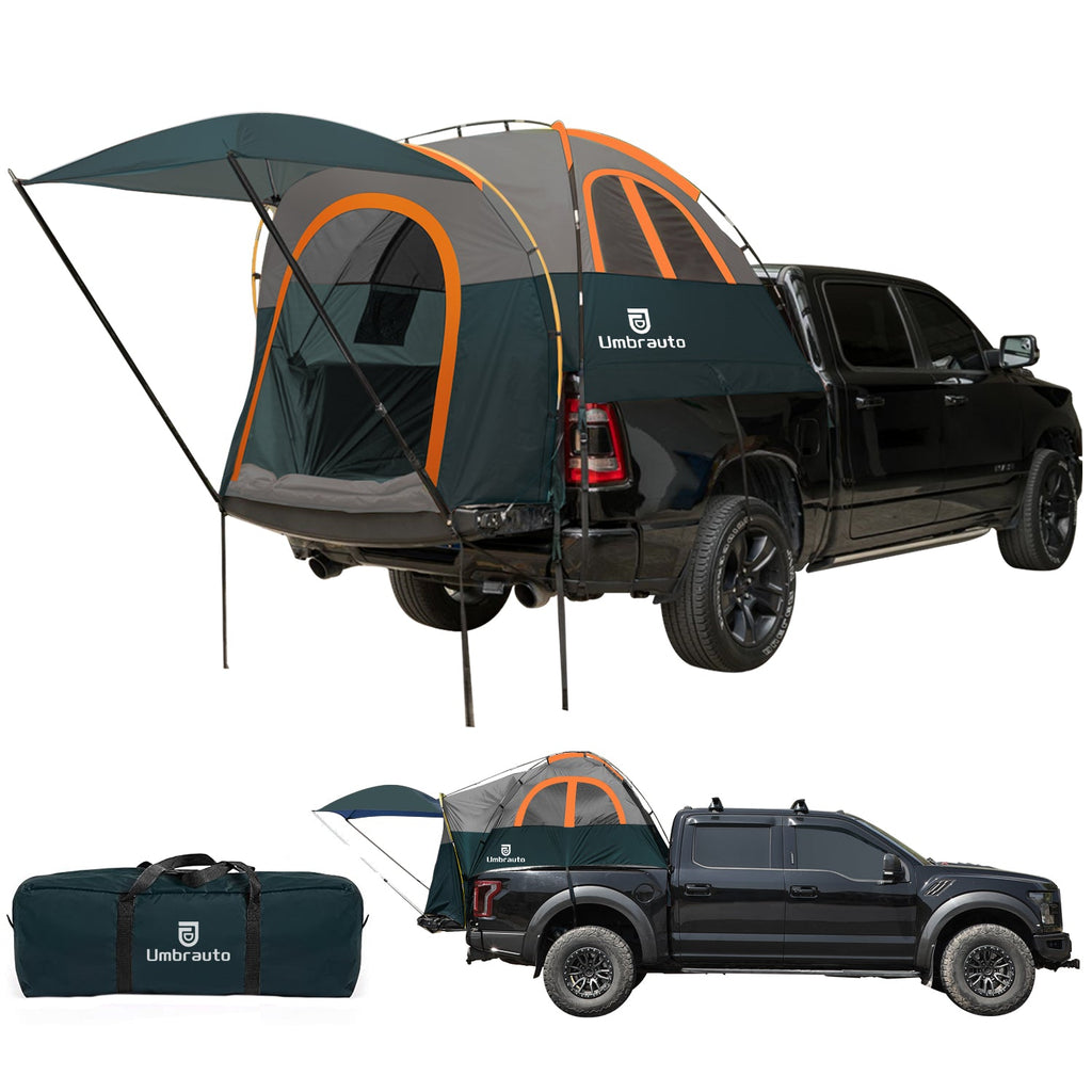 Umbrauto Truck Bed Tent with Awning,Fits 6.4-6.7 ft Truck Beds | PU3000mm Waterproof Pickup Tent