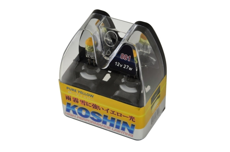 SPYDER Xtune Koshin 881 Hyper Yellow Halogen Light Bulbs 12V 27W LB-KO-YELLOW-881YE 5032997