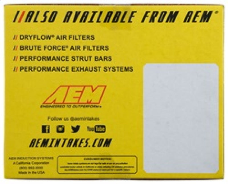 AEM Induction AEM 03-05 Honda Accord V6 Silver V2 Intake 24-6110C
