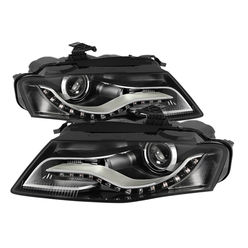 SPYDER Xtune Audi A4 09-11 Projector Headlights OE Style Halogen Model Only Black PRO-JH-AA409-NA-BK 9932595