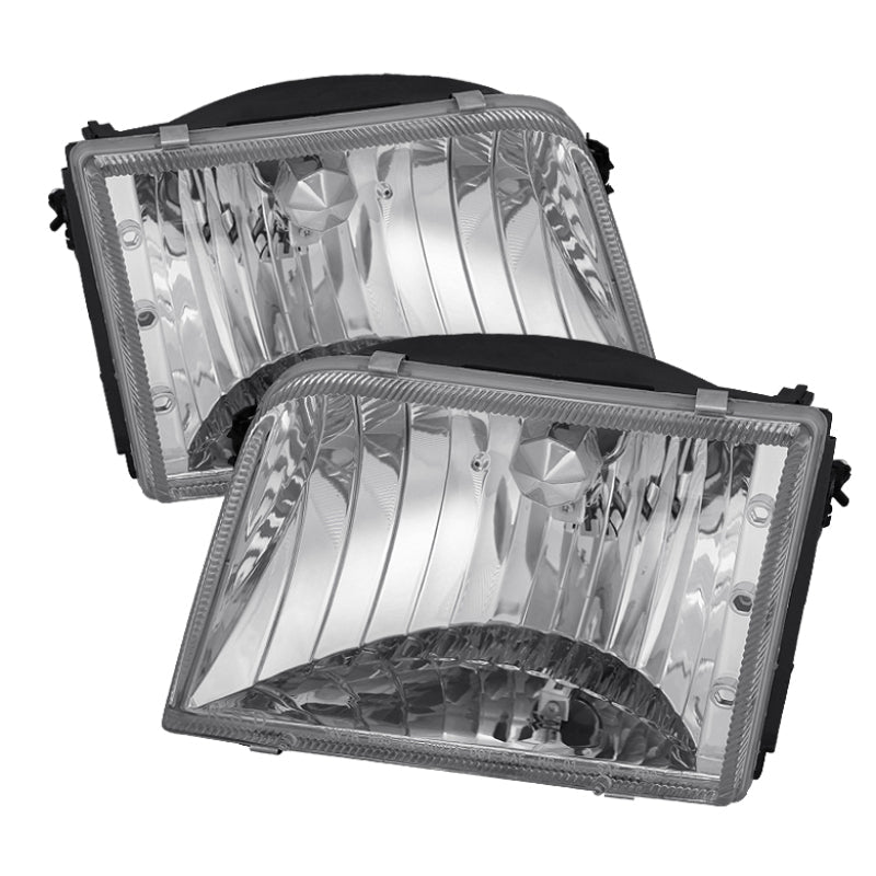 SPYDER Xtune Ford Ranger 93-97 Crystal Headlights Chrome HD-JH-FR93-C 5073884
