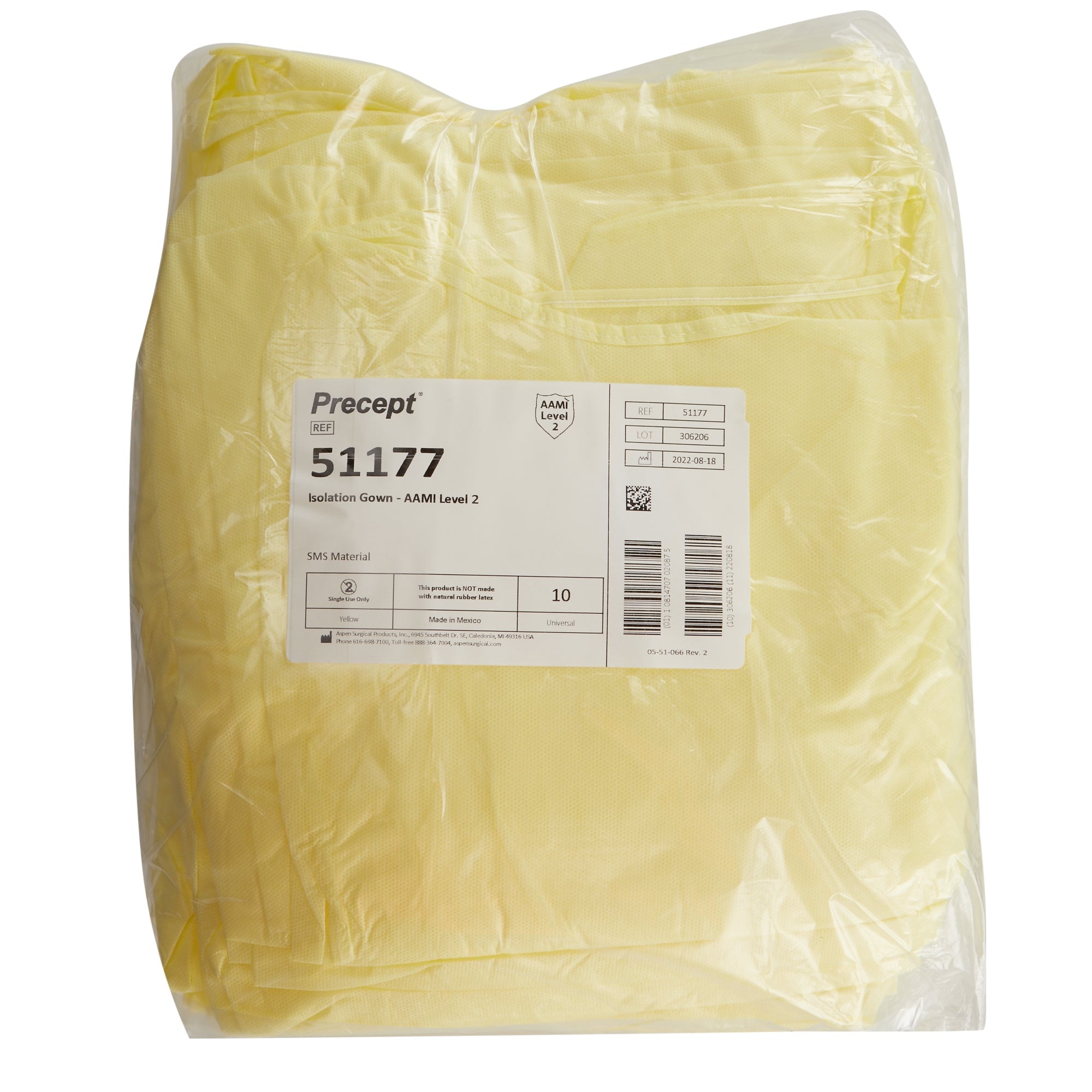 Percept Full Coverage Isolation Gown, Large 51177