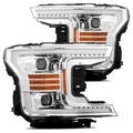 AlphaRex 18-20 Ford F-150 LUXX LED Proj Headlights Plank Style Chrome w/Activ Light/DRL 880175 *Discontinued