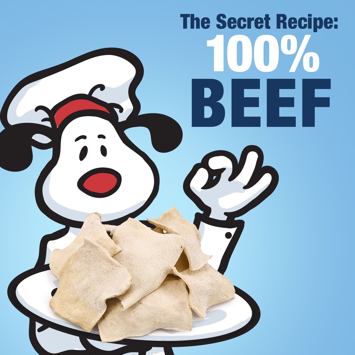 ValueBull USA Beef Rawhide Chips for Dogs, Chicken, 50 Count