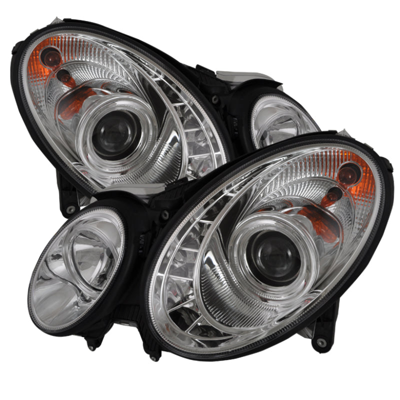SPYDER Mercedes Benz E-Class 03-06 Projector Xenon/HID Model- DRL Chrm PRO-YD-MBW21103-HID-DRL-C 5029935