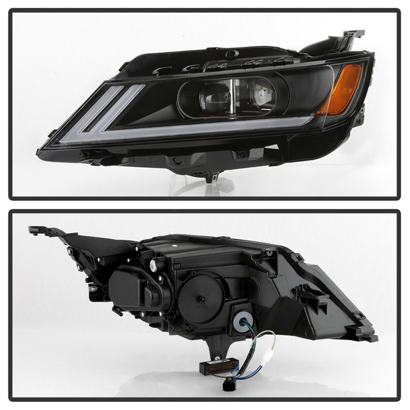 SPYDER xTune 14-18 Chevy Impala (Excl Limited) DRL Halogen Proj Headlights - Blk (PRO-JH-CIM15-LB-BK) 9042874