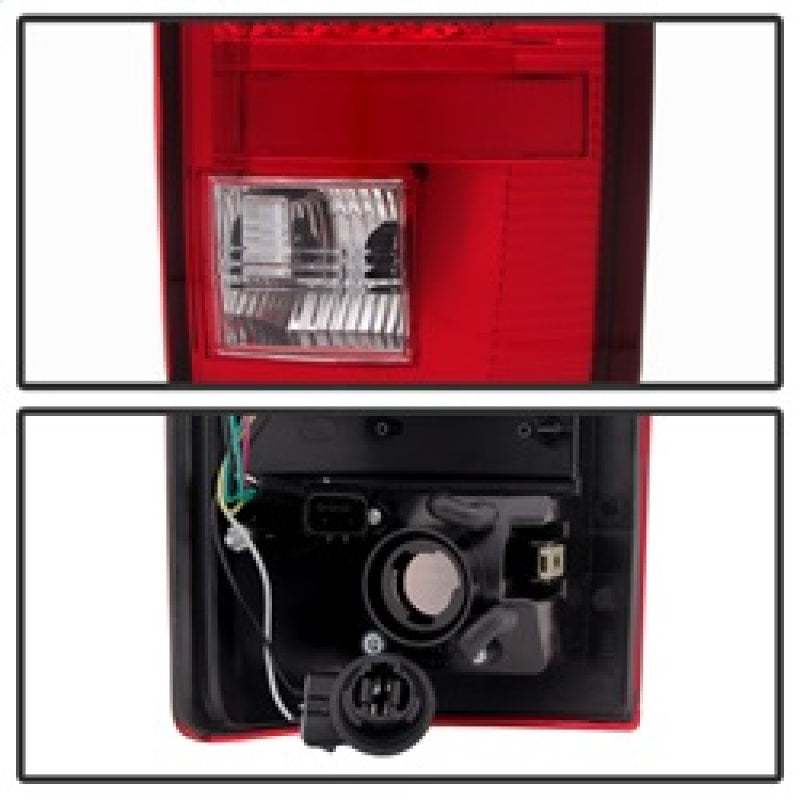 SPYDER Xtune Dodge Ram 02-06 1500 / Ram 2500/3500 03-06 LED Tail Light Red Clear ALT-JH-DR02-LED-RC 5072993