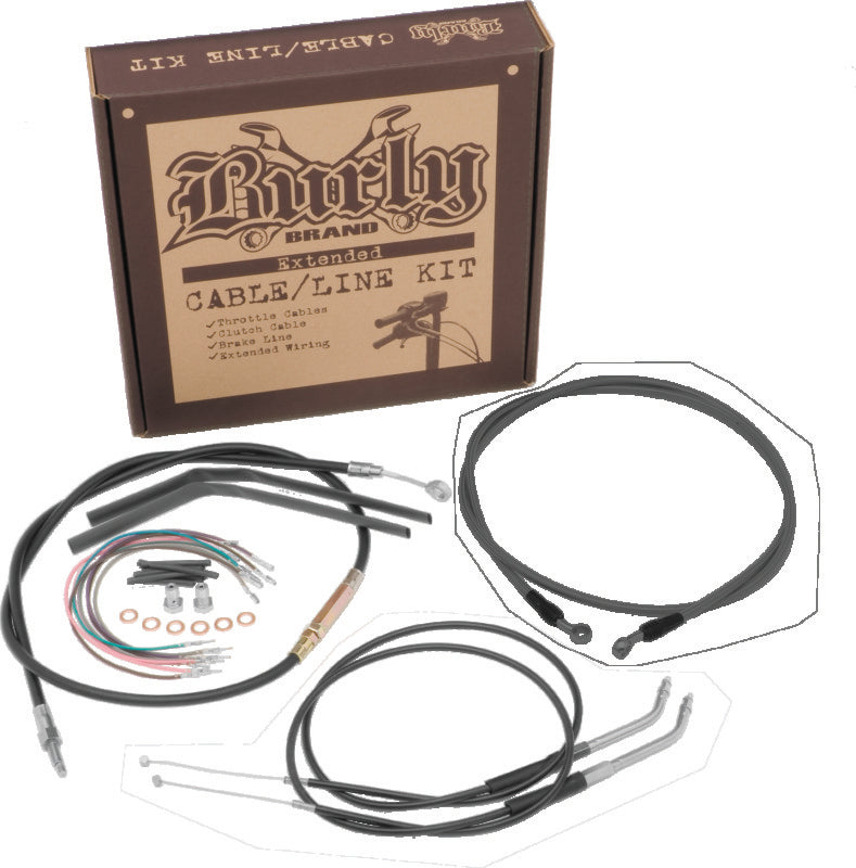 Burly Brand Control Kit 12in Dyna - Black B30-1067