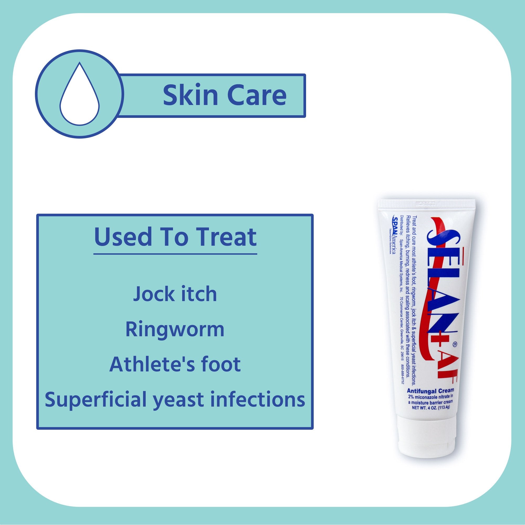 Selan+® AF Antifungal, 4-ounce tube PJSAF04012