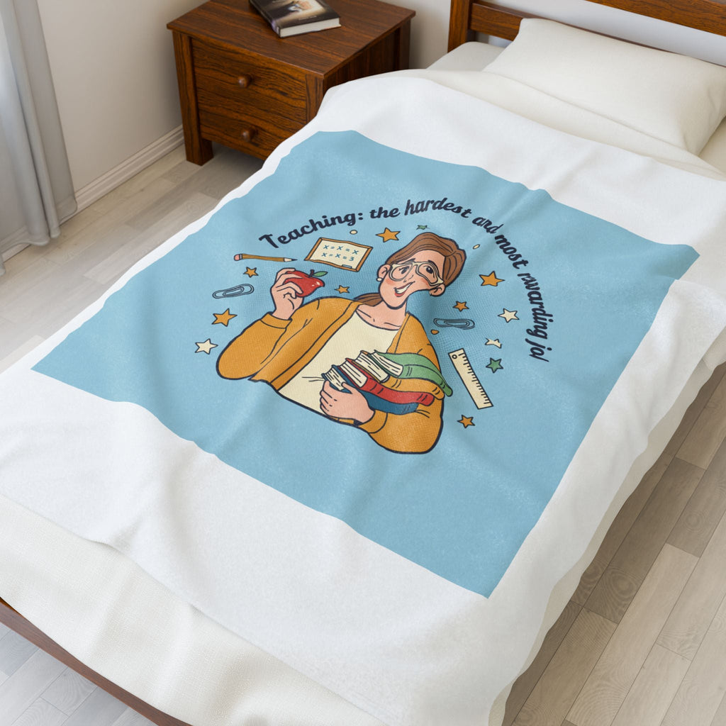 Teachers Life Velveteen Plush Blanket