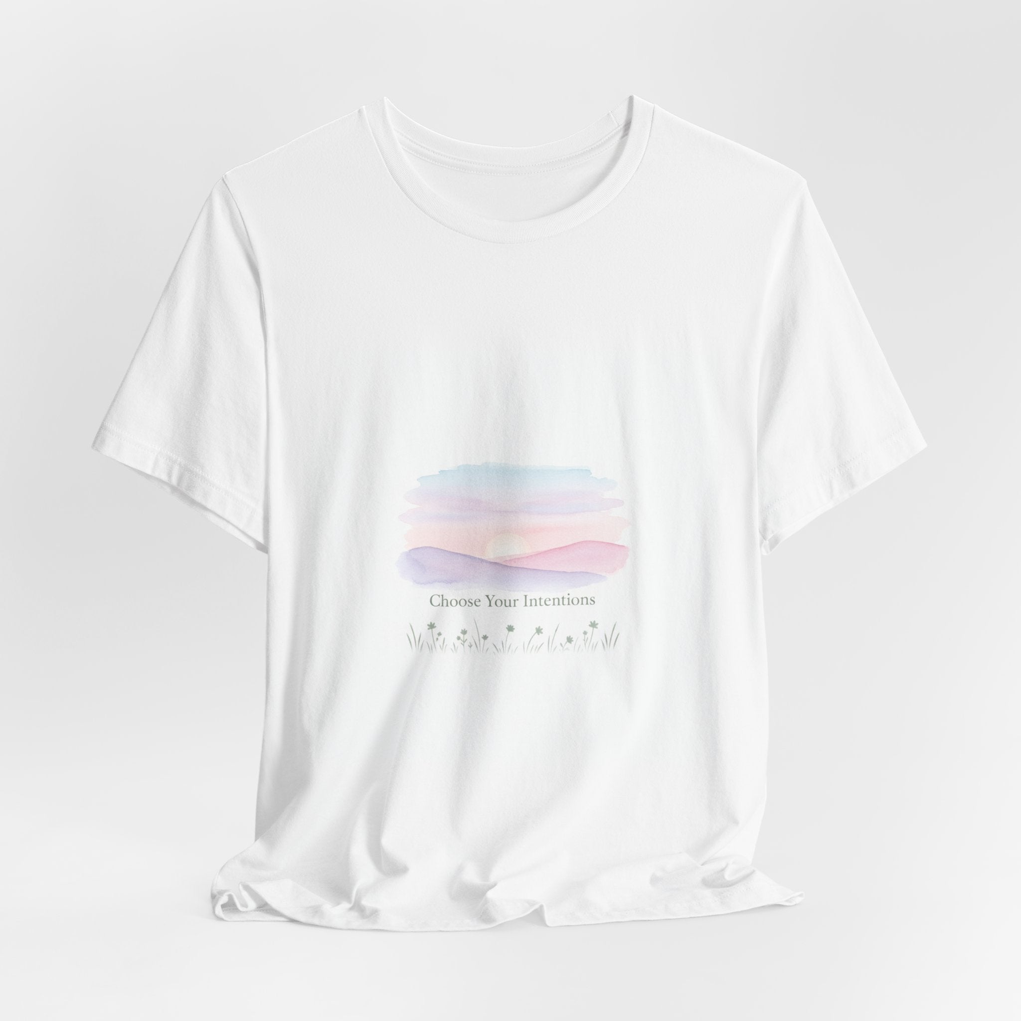 gentle intentions tee | mindful wellness pastel gradient