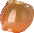 Z1R, Z1R Bubble Shield for Drifter, Jimmy, and Saturn Helmets - Amber, 3-Snap Mount