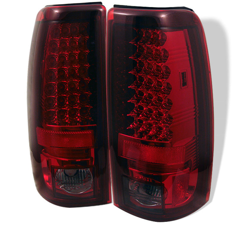 SPYDER Chevy Silverado 1500 99-02 (Not Fit Stepside) LED Tail Lights Red Smke ALT-YD-CS99-LED-RS 5002075
