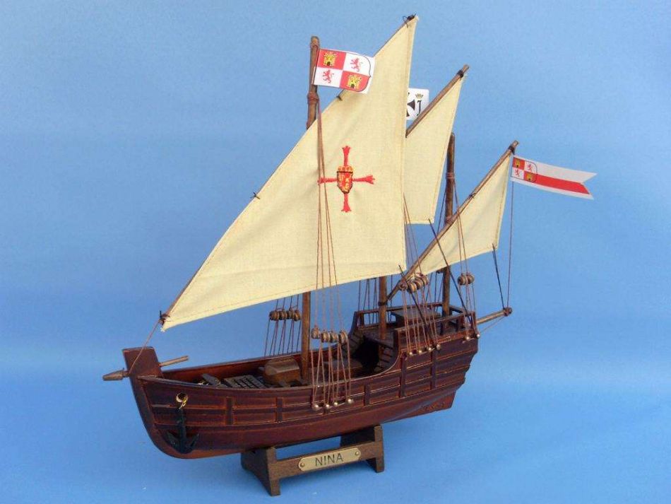 Wooden Nina Model Ship 12""
