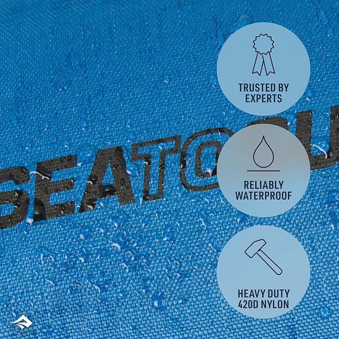 Sea to Summit Big River Dry Bag, Heavy-Duty Dry Storage, 65 Liter, Surf Blue