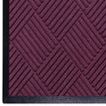 M+A Matting WaterHog Diamond | Commercial-Grade Entrance Mat with Rubber Border – Indoor/Outdoor, Quick Drying, Stain Resistant Door Mat (Bordeuax, 4' x 8')