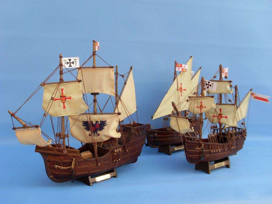 Wooden Pinta Model Ship 12"