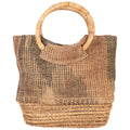 GreaterGood Palm Fiber Handbag with Cotton Lining and Interior Pockets