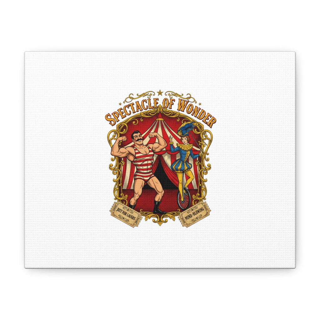 Spectacle of Wonder Circus Art Print, Canvas | Vintage Carnival Design
