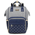 Diaper Bag Backpack, Diaper Bags for Baby Girls Boys, Baby Bags for Moms Dads, Nappy Changing Bag with Insulated Pockets,Multi-functional Waterproof Backpack with Stroller straps- Light Grey Blue