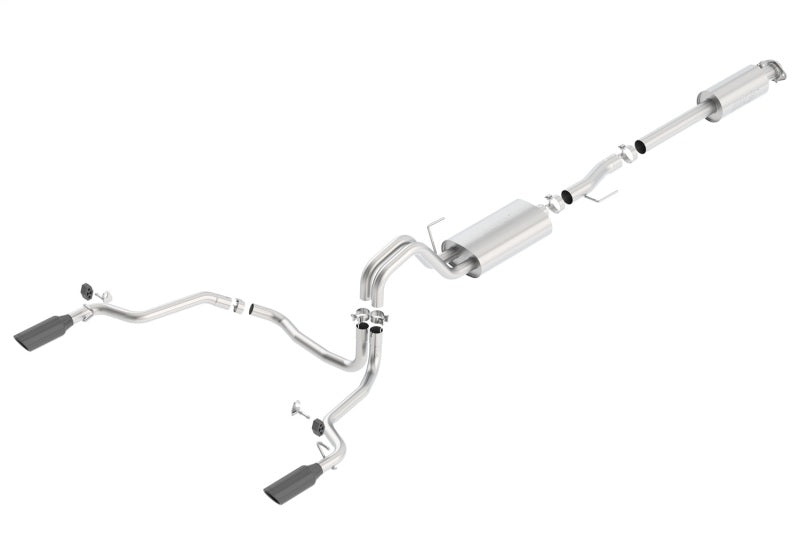 Borla 15-17 F-150 2.7/3.5L V6 EcoBoost / 5.0L V8 Black Chrome Cat-Back Touring Exhaust 140614BC