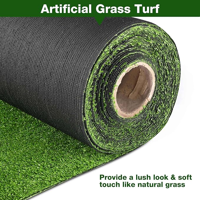 Yescom Sports Sled Strips Turf Gym Turf Flooring for Weight Sled Push Gym Equipment Outdoor Indoor Use 65'x5'(325 Sq.Ft) 0.4" H
