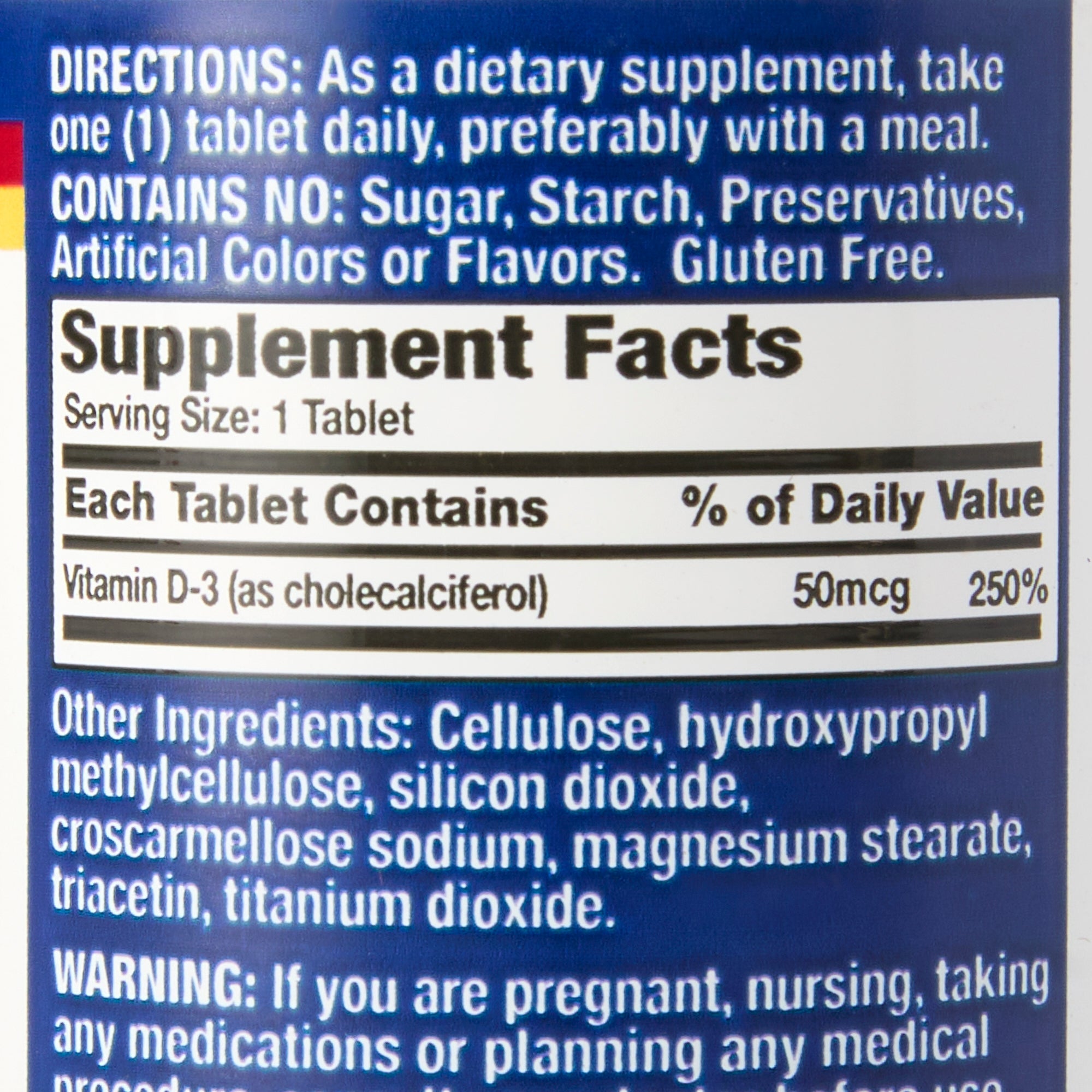 Basic's Vitamin D-3 Dietary Supplement 30761016840