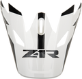 Z1R, Z1R Rise Visor Kit - White/Black by Z1R, Part 0132-1088