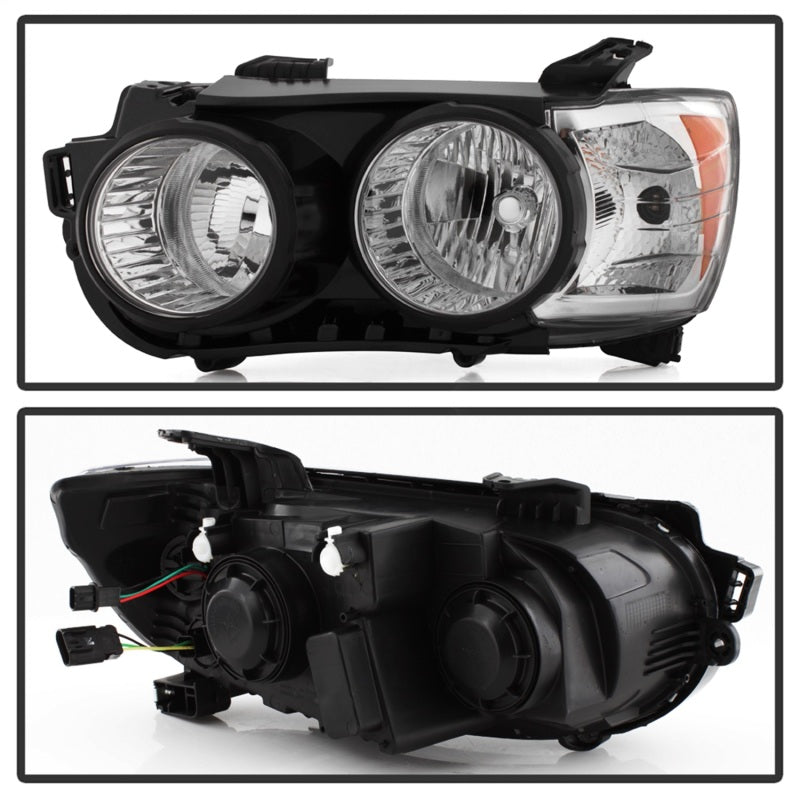 SPYDER xTune 12-15 Chevy Sonic Driver Side Halogen Headlight - Black OEM Left (HD-JH-CSON12-BK-L) 9943188