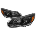 SPYDER xTune 12-14 Ford Focus Projector Halogen Headlights - Black (PRO-JH-FFO12-AM-BK) 9042171