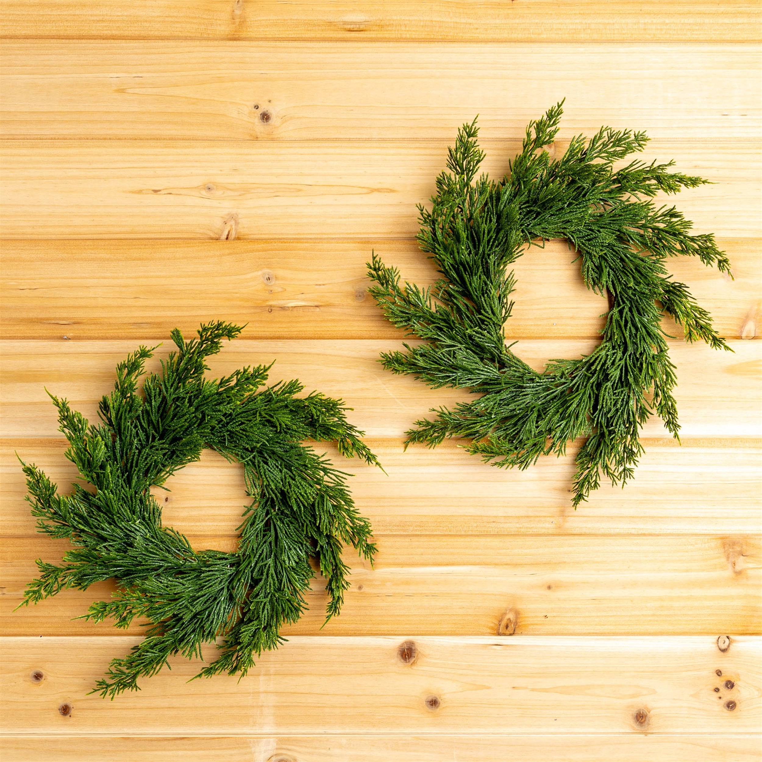 Pine Candle Ring (Set of 2)