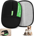 Pet-Hair-Removal-Glove 2Pcs, Double-Sided-Pet-Grooming-Glove Reusable Cat & Dog Hair Remover Mitt for Couch,Furniture,Carpet, Car Seat Electrostatic-Pet-Hair-Remover Efficient Pet-Hair-Cleaning-Glove